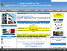 Tablet Screenshot of comunecasale.tv.it